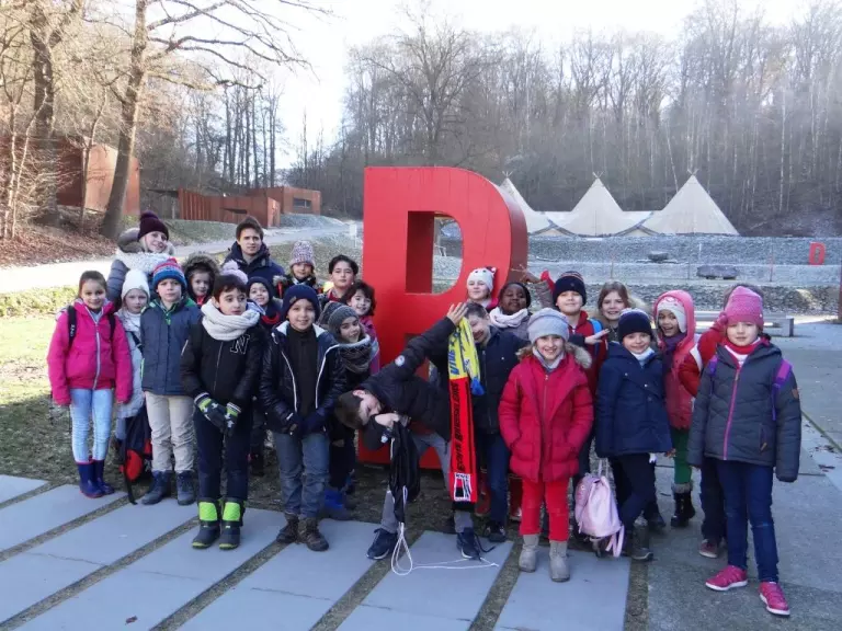 Visite des 3èmes au Préhistomuseum