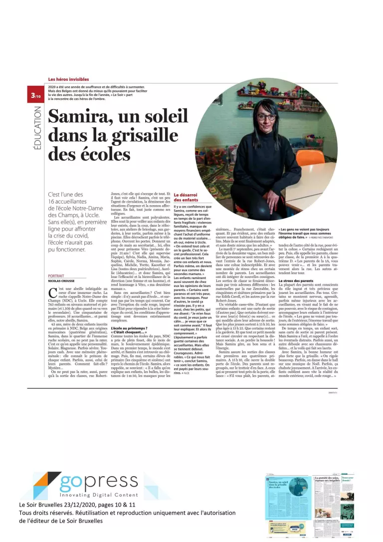 Nos accueillantes mises à l’honneur dans la presse